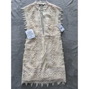 Free People Cream Crochet Dress